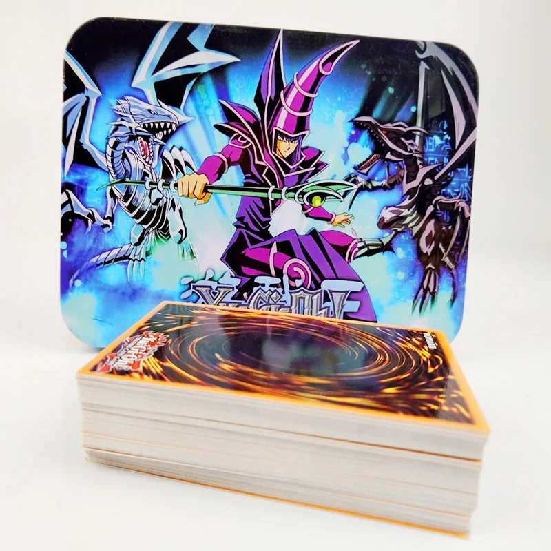 Yugioh 108 шт набор карт Египетский Бог коллекционные игрушки для мальчика Yu Gi Oh легендарная игровая коллекция карт с металлической коробкой