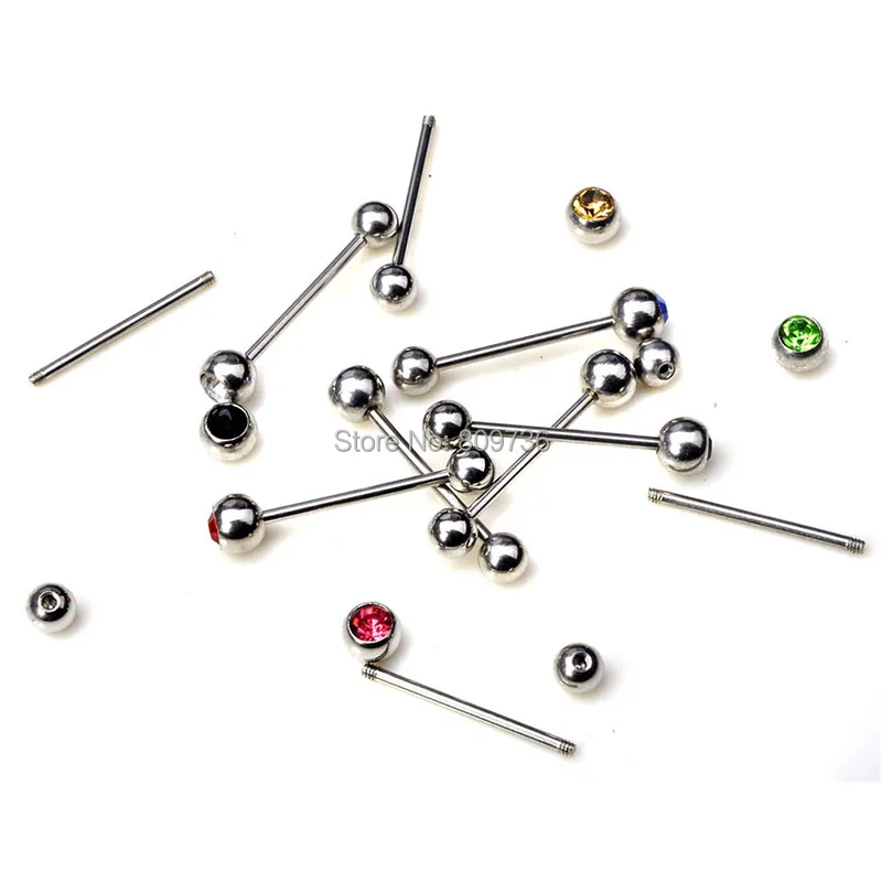 Stainless Steel Cartilage Tragus Barbell 19mm Tongue Ring Piercing Ear Nail Clasp Bone Body Jewelry 1PC | Украшения и аксессуары