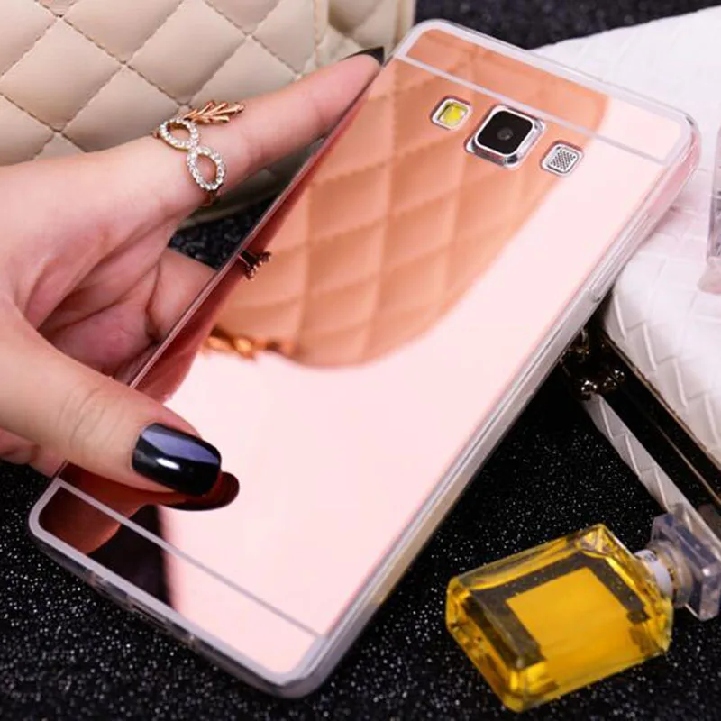 Роскошный блестящий зеркальный мягкий прозрачный чехол из ТПУ для Samsung Galaxy J1 2016 J2