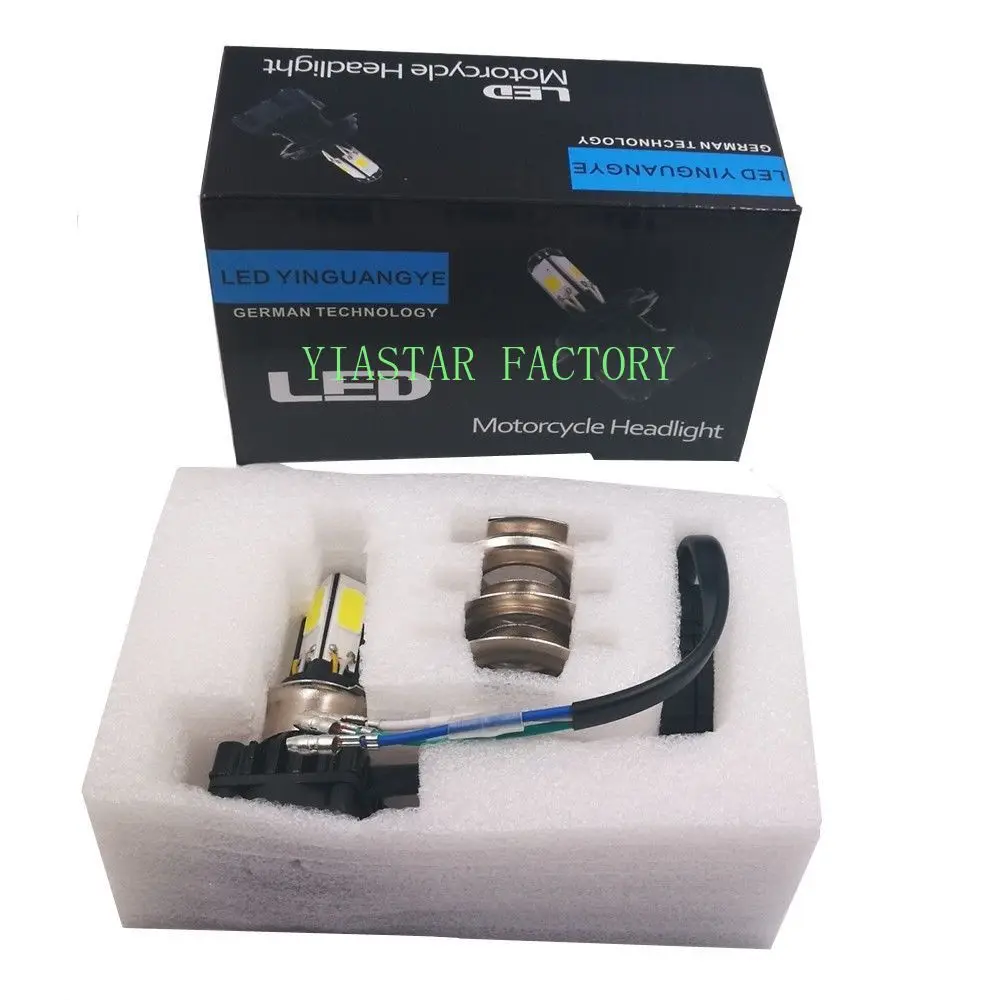 

Yiastar H4 H6 BA20D 24W LED Motorcycle Headlight Bulb Driving lamp Motor Lights