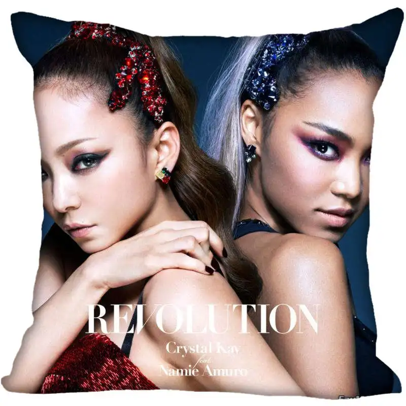Индивидуальная квадратная наволочка Namie Amuro с рисунком, Мягкая Наволочка на молнии, 1 шт. Наволочка на заказ, больше размеров, a1949