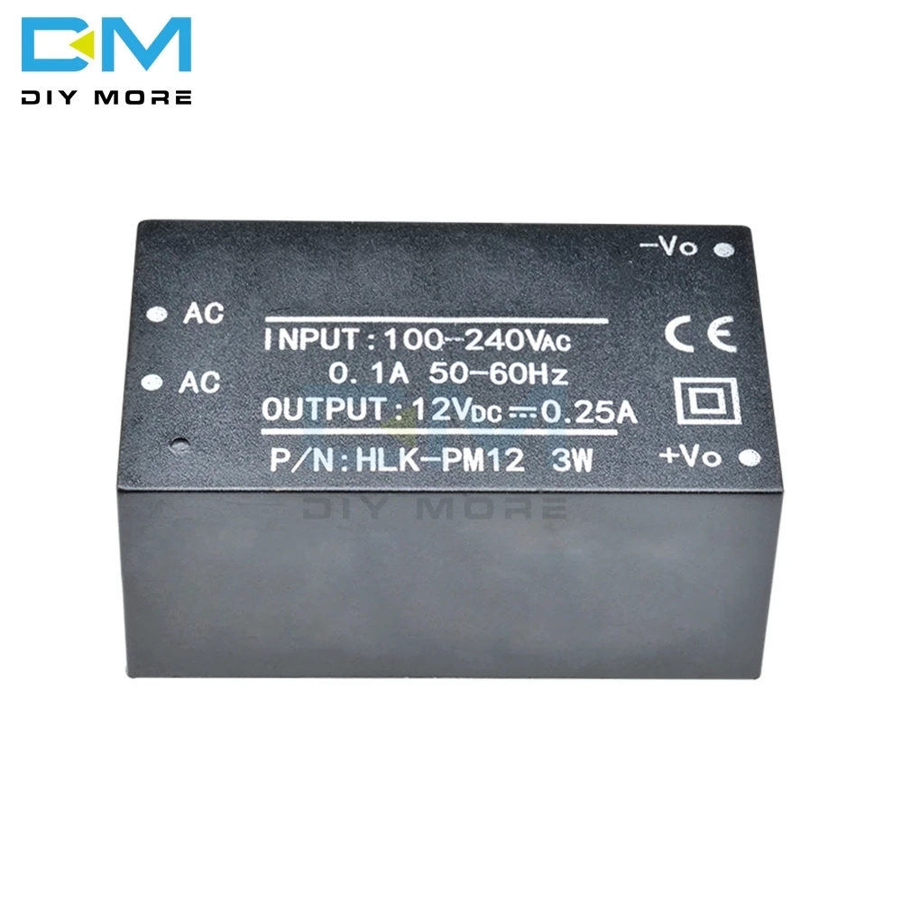 HLK-PM01 HLK-PM03 HLK-PM12 AC-DC 220V 5 V/3,3 V/12 V понижающий мини Питание интеллигентая(ый) бытовой выключатель Мощность модуль
