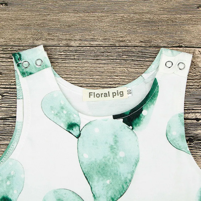 Носки для новорожденных мальчиков и девочек с принтом в виде кактусов детские