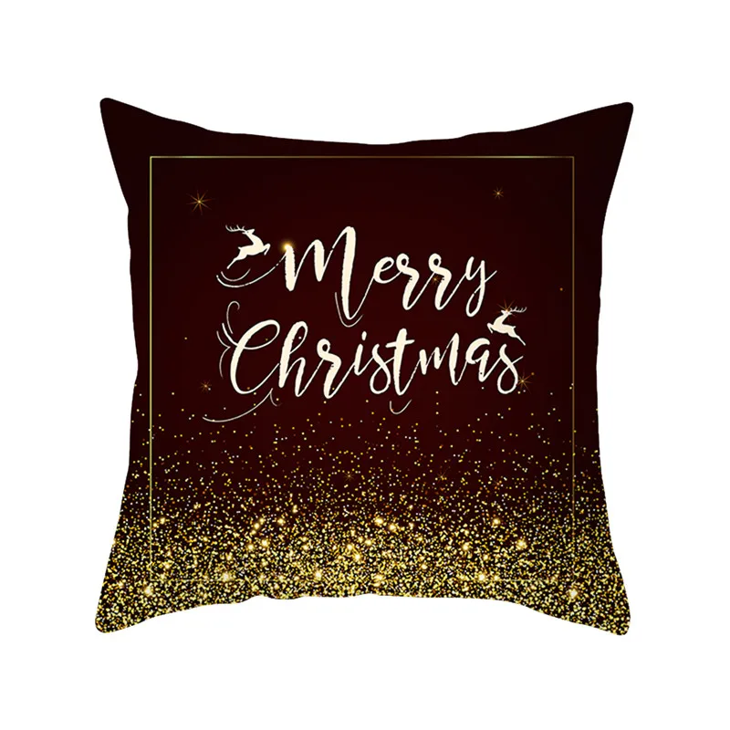 PC04331 Fuwatacchi Merry Christmas чехол для подушки из полиэстера с изображением Санта-Клауса, снежного Рождества, с надписью, наволочка для подушки, для дома, дивана, декоративная наволочка - Цвет: PC04331
