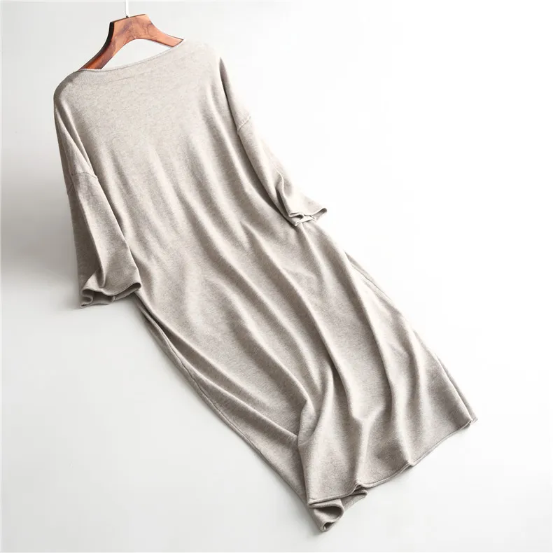 2019 Autumn O-Neck Women Sweater White Long Pullovers Knitting Loose Oversize Femme Tricot Pull | Женская одежда