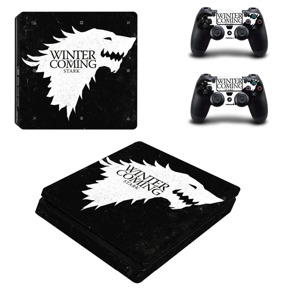Зимняя наклейка Game of Thrones для PS4 Slim Skin консоли PlayStation 4 и контроллера виниловая