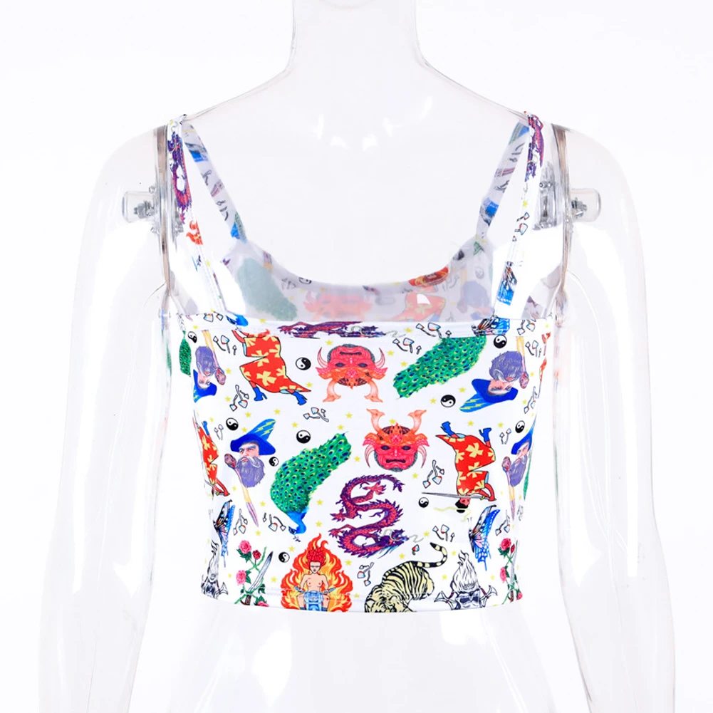 Женский топ на бретельках белый укороченный без рукавов тонких нижнее белье лето