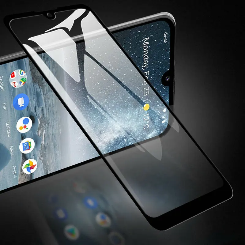 Для Nokia 6 2 7 9D 6D 5D полное клеевое покрытие закаленное стекло Защита экрана чехол