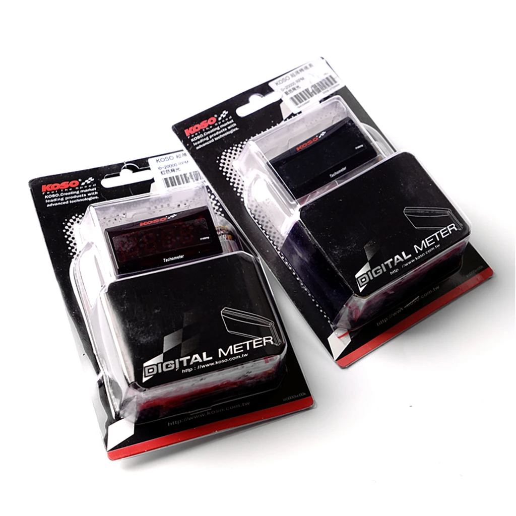 Цифровой квадратный Тахометр KOSO Mini RPM с ЖК-дисплеем тахометр кронштейном для