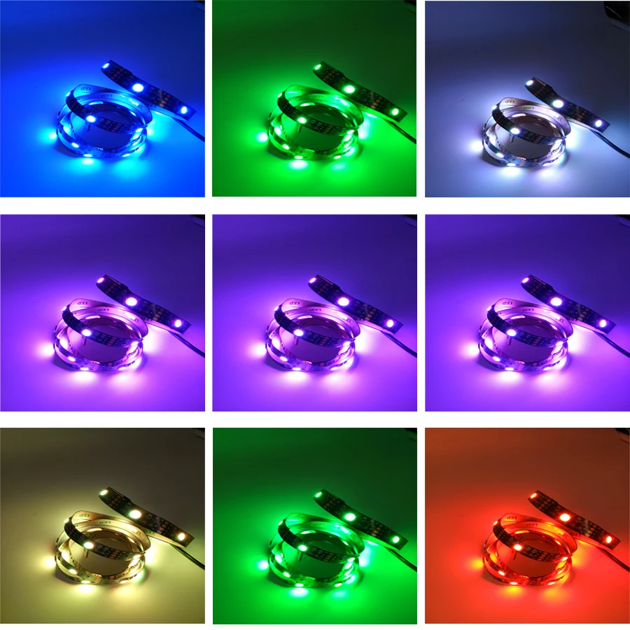 Goolook DC 5 в USB Светодиодная лента светильник 5050 RGB водонепроницаемые светодиоды для