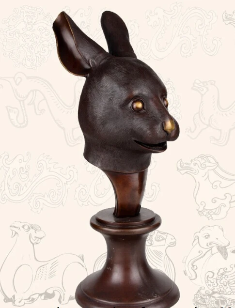 Китайская Бронзовая Домашняя Декоративная скульптура благоприятная статуя