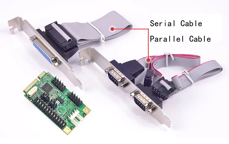 Новый мини PCIe 1 параллельный порт + 2 последовательных порта I/O контроллер карты Mini
