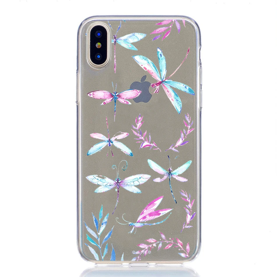 Чехол для iphone X xs max xr 6 6s 7 8 плюс принципиально Силиконовые Мягкий ананас пейзаж