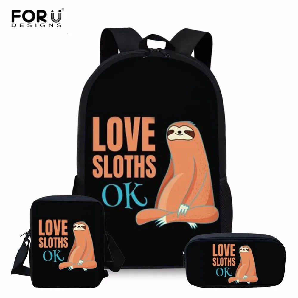 FORUDESIGNS/милый ленивый детский школьный рюкзак для девочек, щенок, mochilas escolares infantis, детский школьный рюкзак, милый портфель