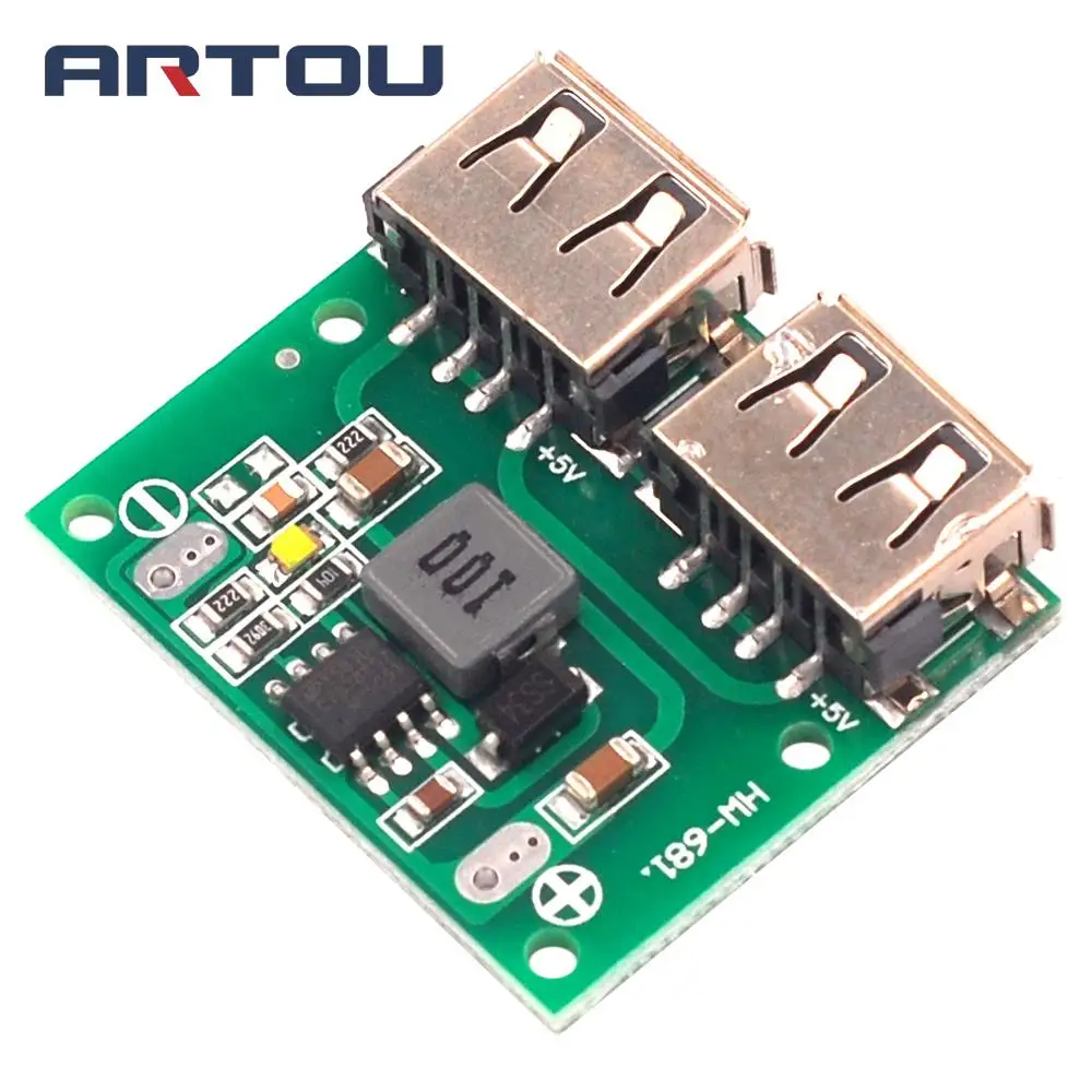 DC-DC понижающее зарядное устройство Модуль питания двойной USB выход напряжение