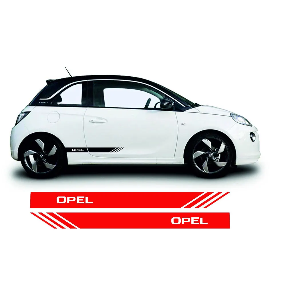 2 шт. для vauxhall opel виниловые боковые полосы пара slam наклейки графические T