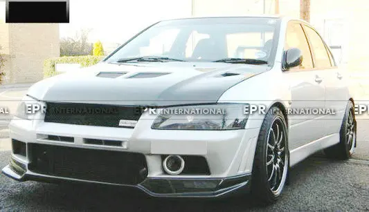 Автомобильный Стайлинг для Mitsubishi Evolution EVO 7 VS Style углеродное волокно передняя губа|