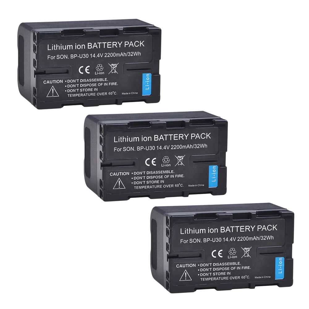 3 шт. BP U30 BPU30 литий ионный аккумулятор для Sony U60 U90 XDCAM EX PMW 100 150 160 200 EX1 EX3 F3 F3K F3L