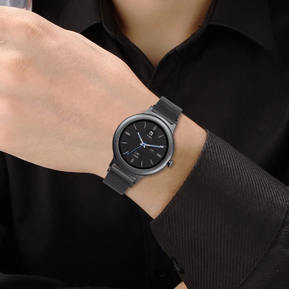 18 мм Миланский ремешок для часов из нержавеющей стали для LG Watch style Withings Activite/Sapphire/Pop/steel HR 36 мм магнитный ремешок на запястье