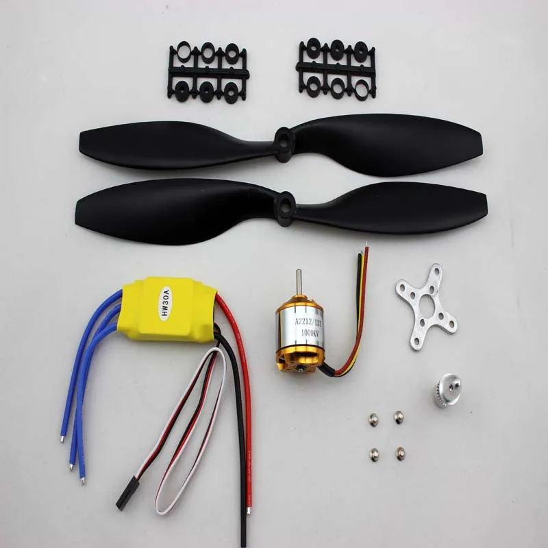 4 компл./лот A2212 1000KV 13T бесщеточный двигатель и 30A ESC вращающийся на 1045 Пропеллер для