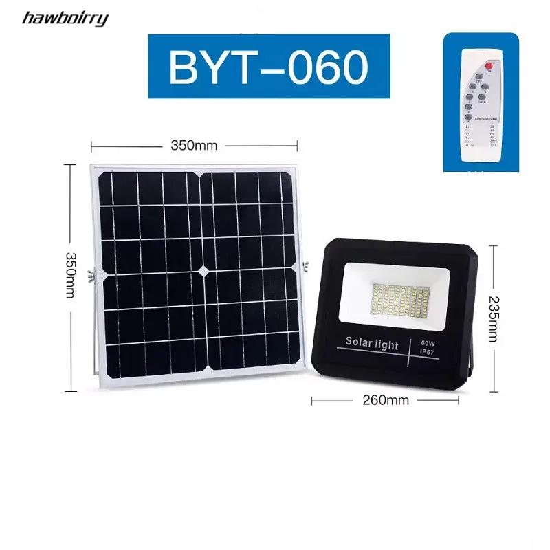 60W advanced outdoor garden street floodlight LED solar panel power supply flood light | Лампы и освещение