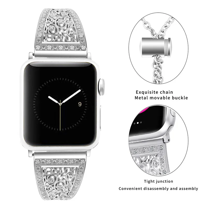 Ремешок для часов из нержавеющей стали Apple Watch 38 42 40 44 мм | Наручные часы