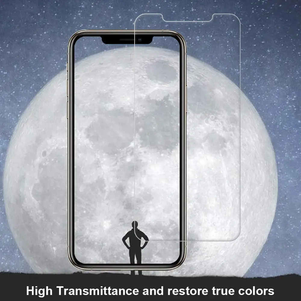 2 шт. X XS Защитная пленка для экрана из закаленного стекла iPhone XR Max 8 7 6 6S Plus 5 5S SE |