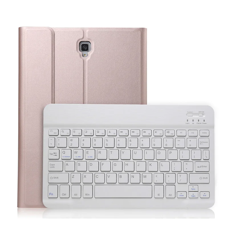 Rose Gold Клавиатура чехол для Samsung Galaxy Tab S5e 10,5 'SM-T720 SM-T725 Съемная Wi-Fi Bluetooth клавиатура кожаный чехол Funda+ подставка для ручек QI - Цвет: Rose Gold
