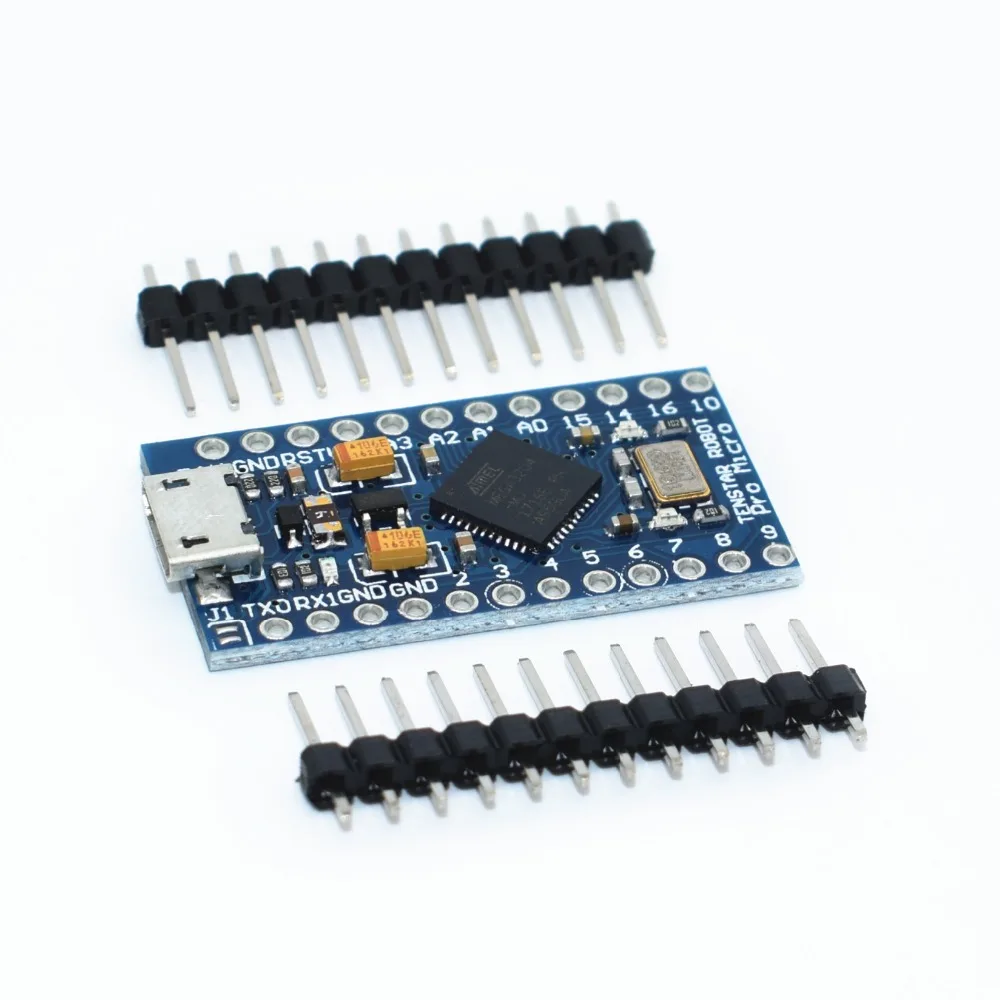 Модуль TENSTAR ROBOT Pro Micro ATmega32U4 5 В/16 МГц с 2 рядным штырьком|micro atmega32u4|pro micromicro pro |