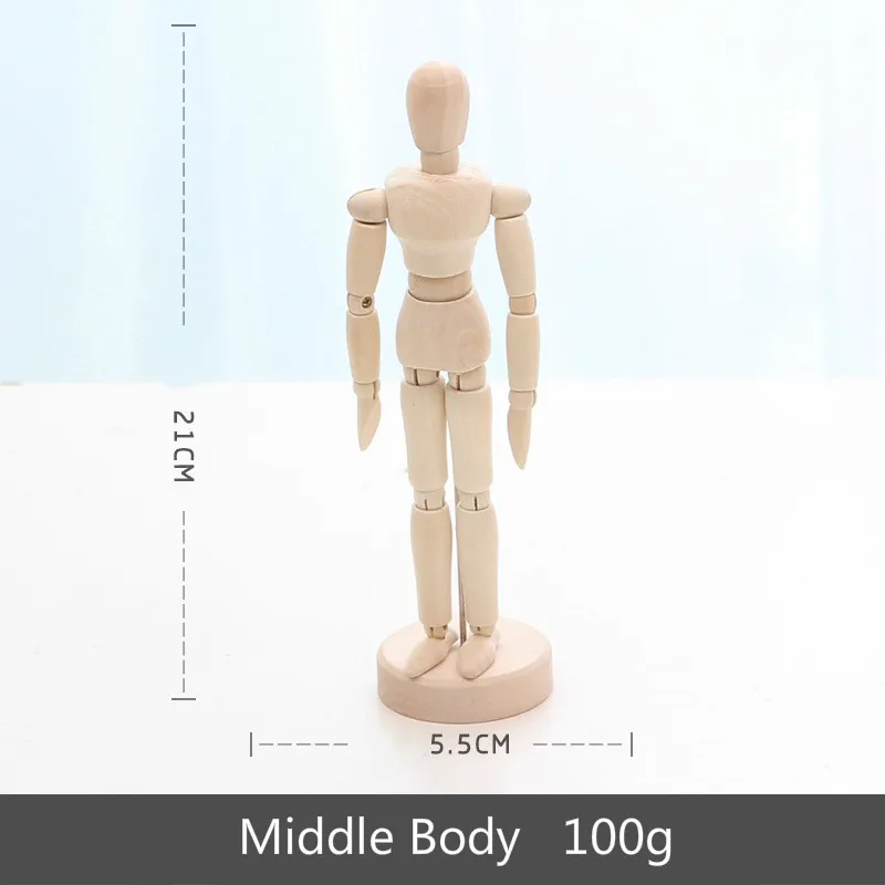Middle Body Фигурки людей деревянные украшения гостиная Аксессуары Украшение стола и аксессуары совместная ручная модель - Цвет: Middle Body