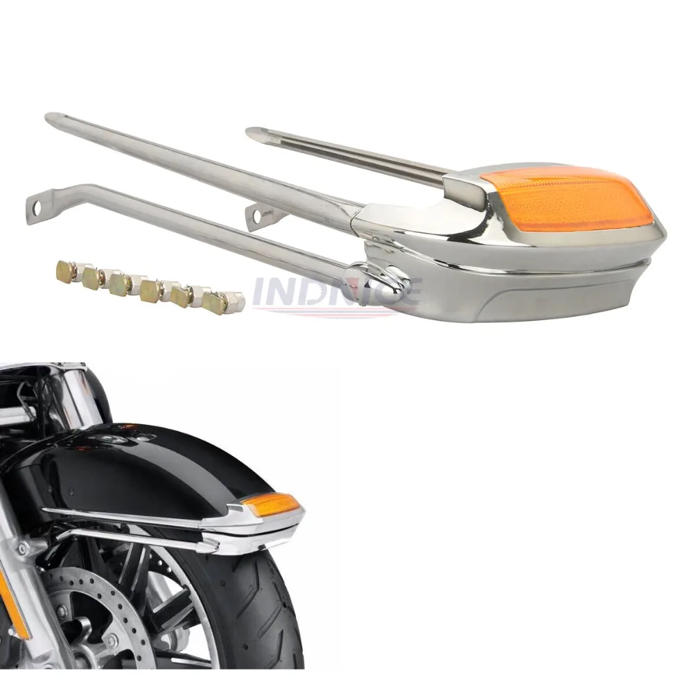 Для harley touring FLHTCU воздушный крыло переднее Rail наконечник светильник для FLHTK