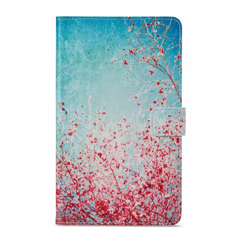16 Модный чехол с изображением цветка Совы черепа для Samsung Galaxy Tab A 8,0 Smart tt385 8," Smart Cover Funda Tablet Shell - Цвет: 16