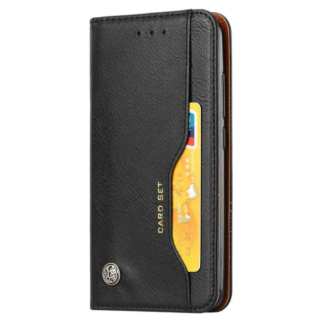 Чехол для Xiaomi Redmi6, чехол для Xiaomi Redmi 6A, чехол s, откидная крышка, кошелек, кожаный Ретро Чехол для Xiaomi Redmi 6 Pro, чехол A6 6 A 6Pro - Цвет: Black case