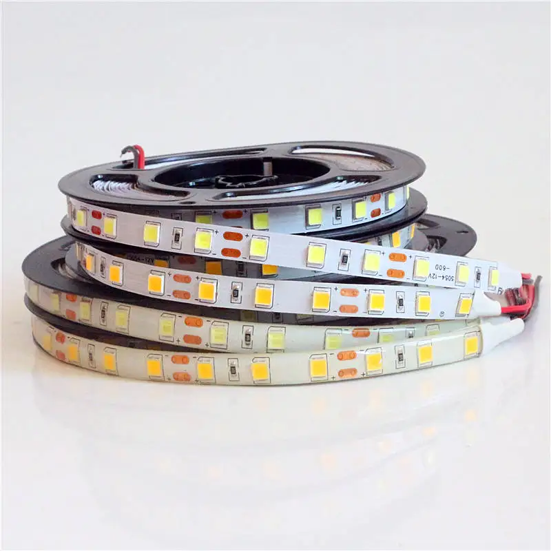 Светодиодная лента SMD 5054 12 В 5 м 300 светодиодов 600 холодный белый/теплый белый цвет