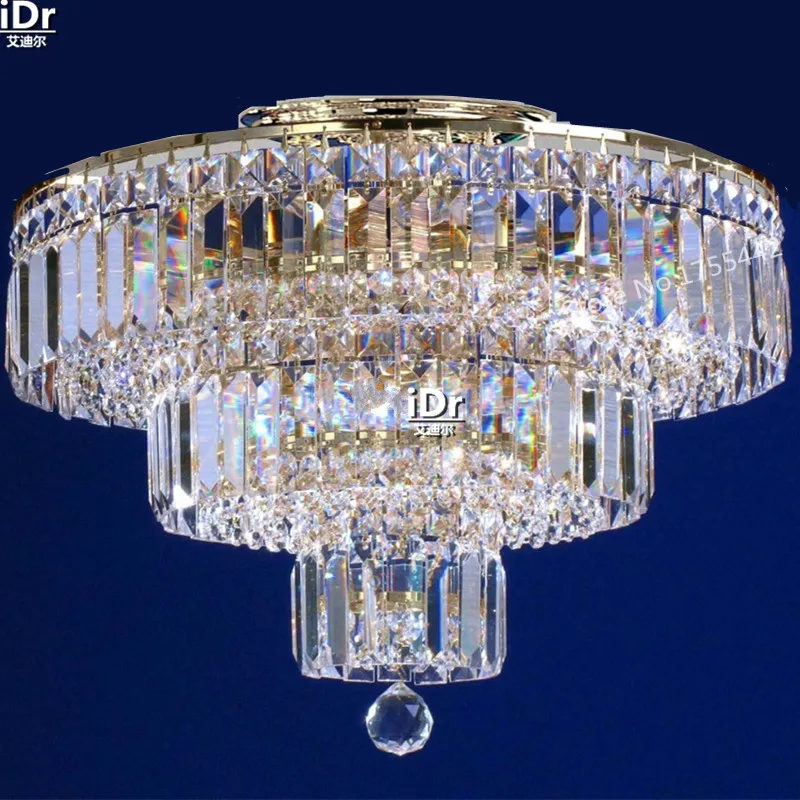 

gold Ceiling Lights minimalist luxury hotel circular lamp bedroom lamp crystal lamp hall lamp corridor lights 50cm W x 50cm H
