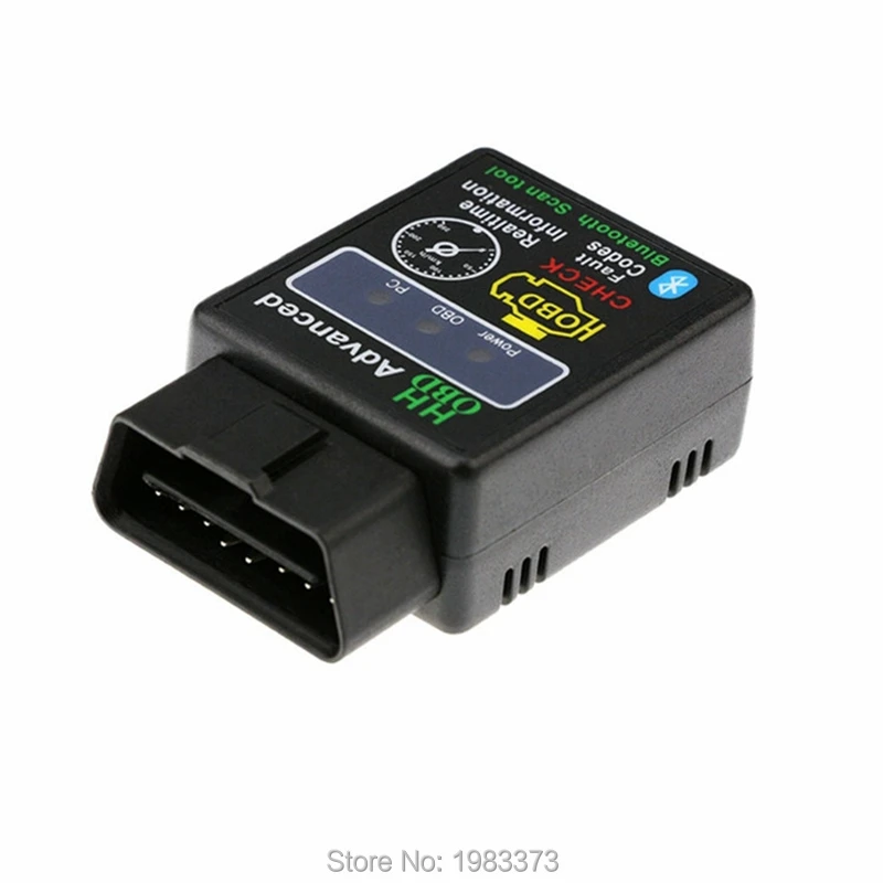 10 шт./лот Mini ELM327 V1.5 25K80 чип HH OBD Bluetooth ELM 327 OBD2 автомобильный беспроводной адаптер