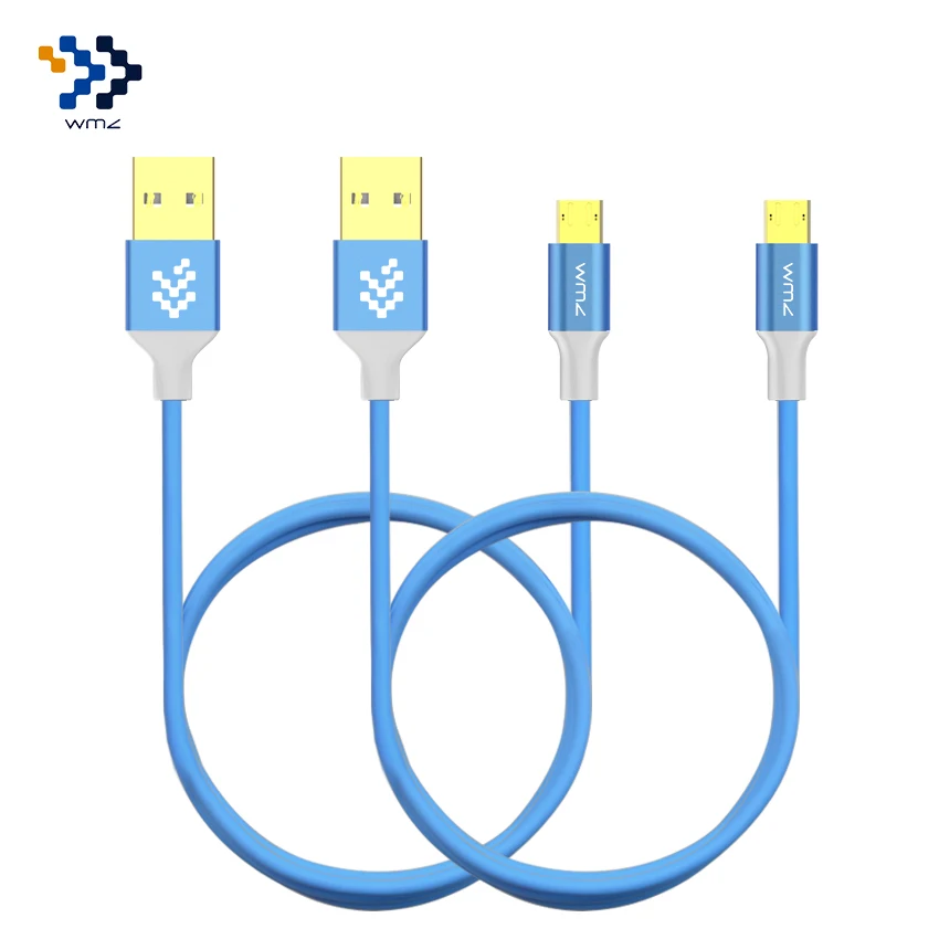 2 шт. WMZ Реверсивный кабель Micro USB 2A для быстрой зарядки кабели зарядного