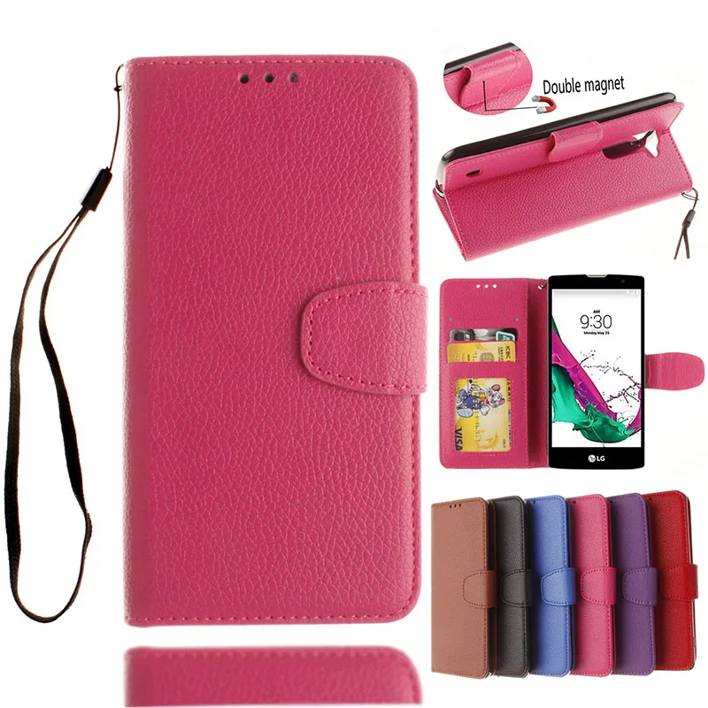 rose red Ретро чехол для LG G4C H522Y G4 Mini флип чехол Кожаный силиконовый чехол для LG G4c G4Mini C90 H525N чехол Coque - Цвет: rose red