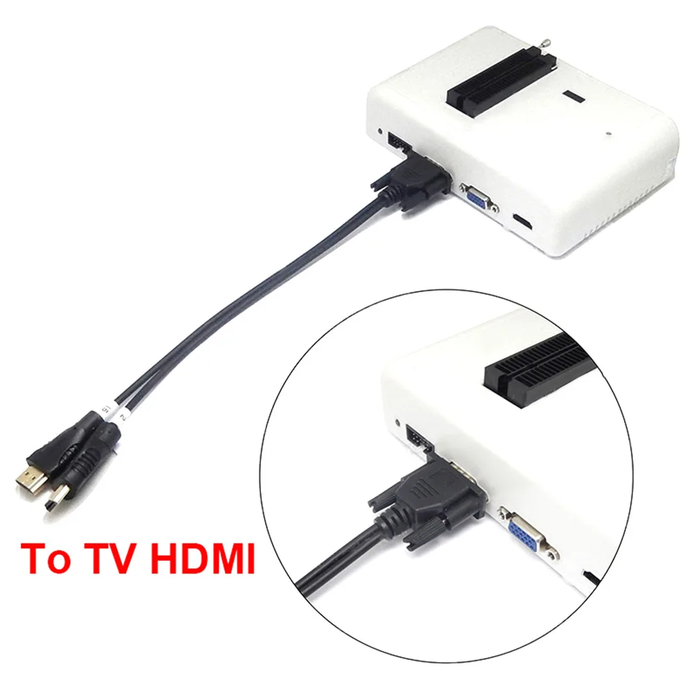 2 в 1 светодиодный кабель для чтения и записи данных с VGA на HDMI ЖК дисплей RT809F RT809H