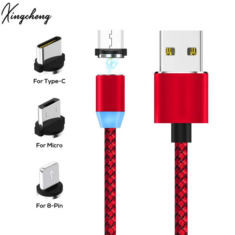 Micro USB кабель Магнитная Зарядное устройство для Xiaomi huawei Android мобильный телефон type c