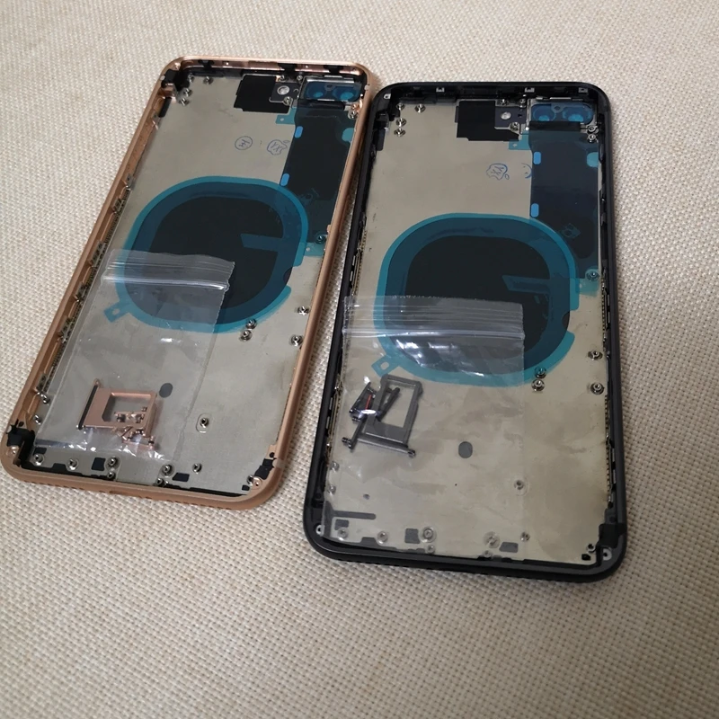 Высокое качество для iPhone 8 8plus X XS XSMAX средняя Рамка стеклянная задняя крышка стеклянная крышка чехол для батареи