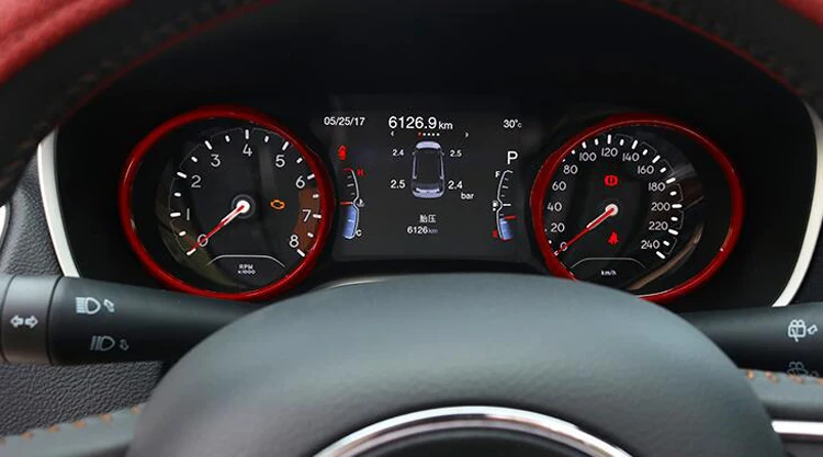 Автомобильный Стайлинг ABS украшение приборной панели автомобиля кольцо покрытие