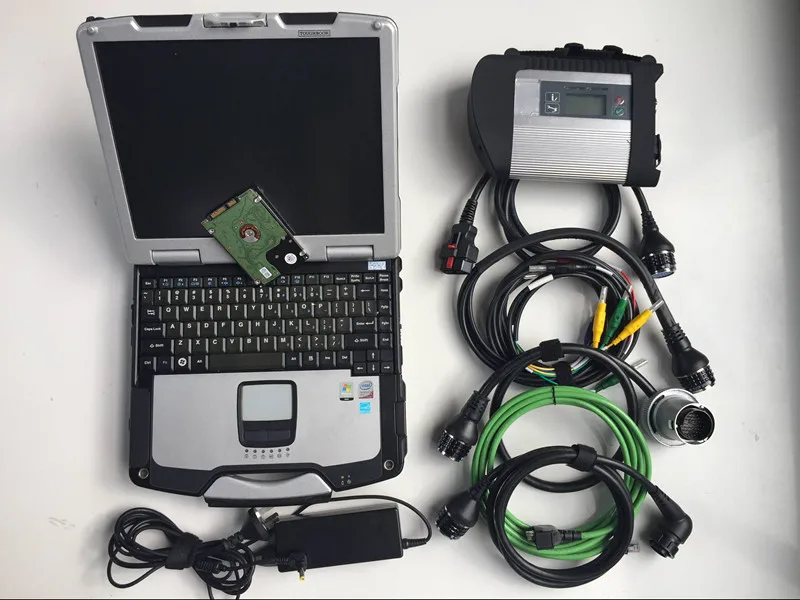 WIFI MB Star C4 SD CONNECT 4 с программным обеспечением V2021.03 HDD CF30 сенсорный экран ноутбук для