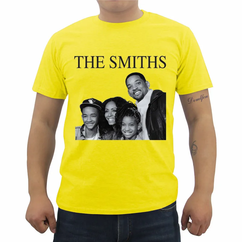 Футболка с принтом The Smiths Will Smith семейные хипстерские футболки летняя мужская