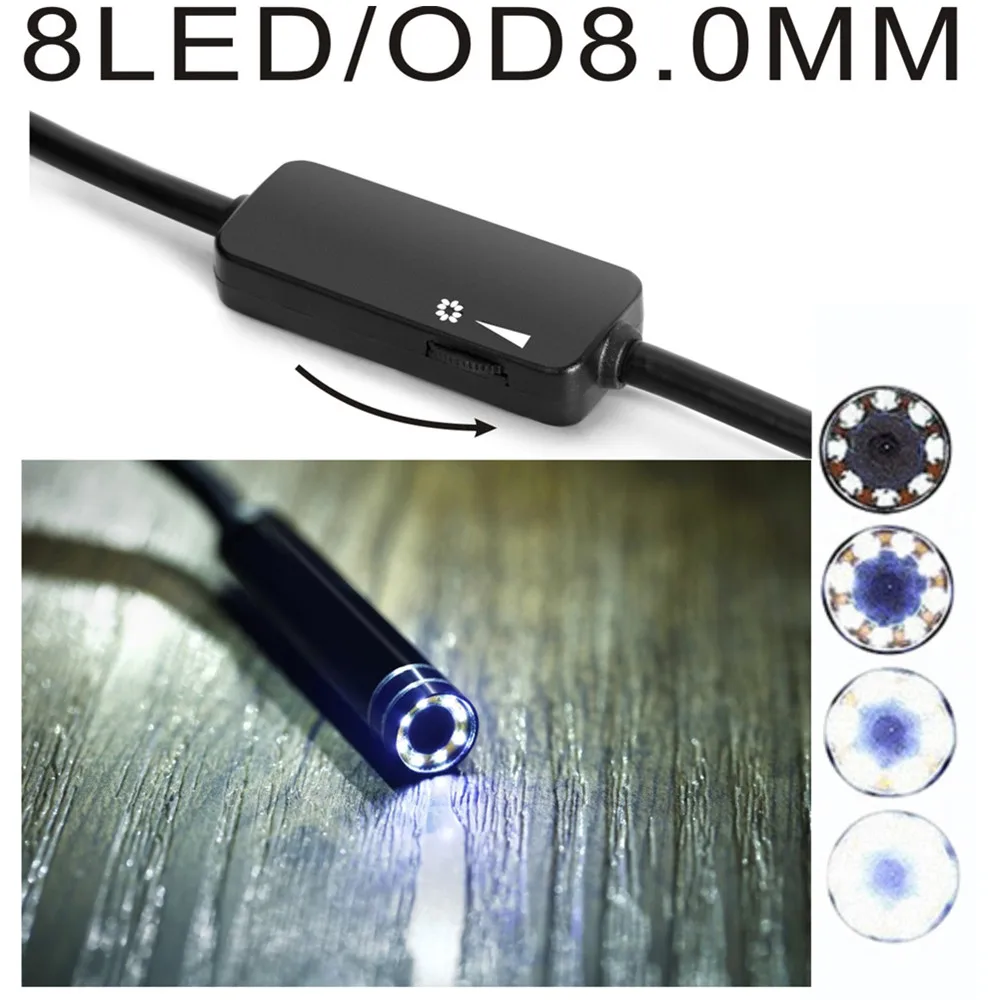 720P HD эндоскоп Инспекционная камера мягкий провод жесткий Wi Fi Бороскоп змея видео