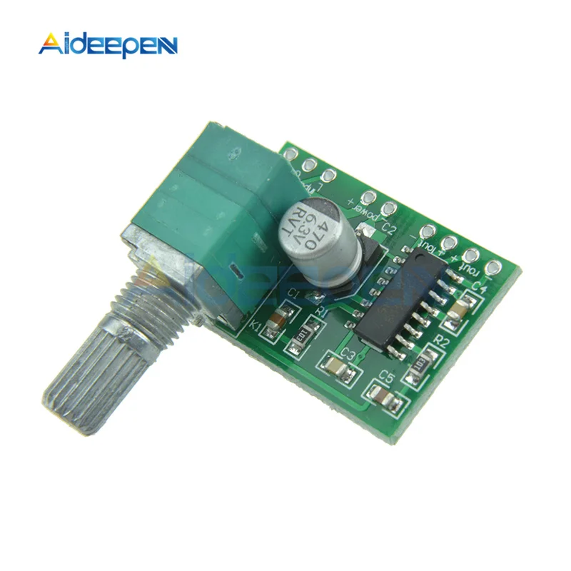 Mini PAM8403 5V USB цифровой усилитель мощности аудио Плата 2 канала 2*3 Вт регулятор