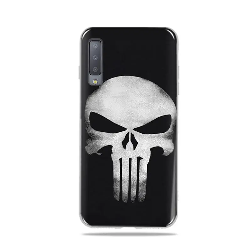 Чехол из ТПУ с рисунком для Samsung Galaxy A7 2018 A750F задняя крышка миньонами мягкий
