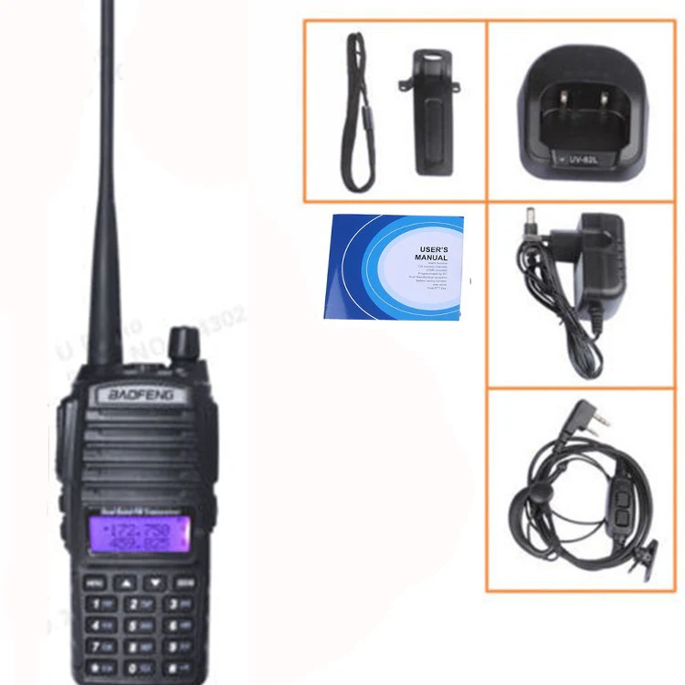 Портативная двухсторонняя радиостанция 10 км CB любительская для Vhf Uhf