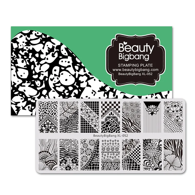 BeautyBigBang 1 шт. новые пластины для стемпинга ногтей трафарет с цветочным узором в