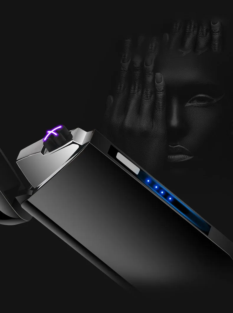 USB-зажигалка плазменная с двойной дугой и защитой от ветра | Дом сад